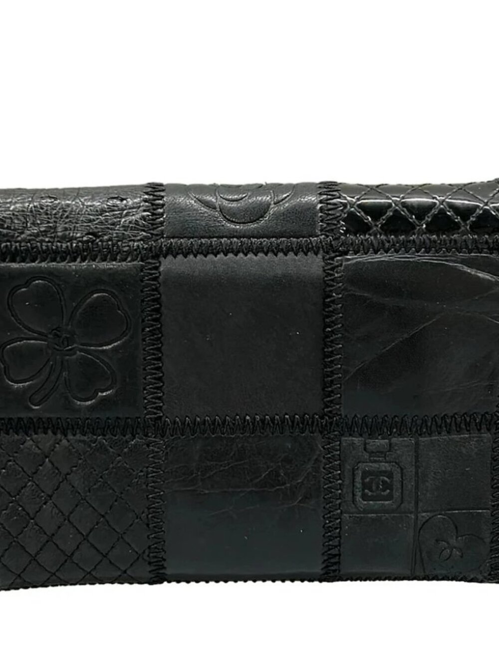 CHANEL Icon Black Leather Patent Leather Other Style Wallet - Picture 2 of 13